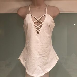 Express criss-cross tank top